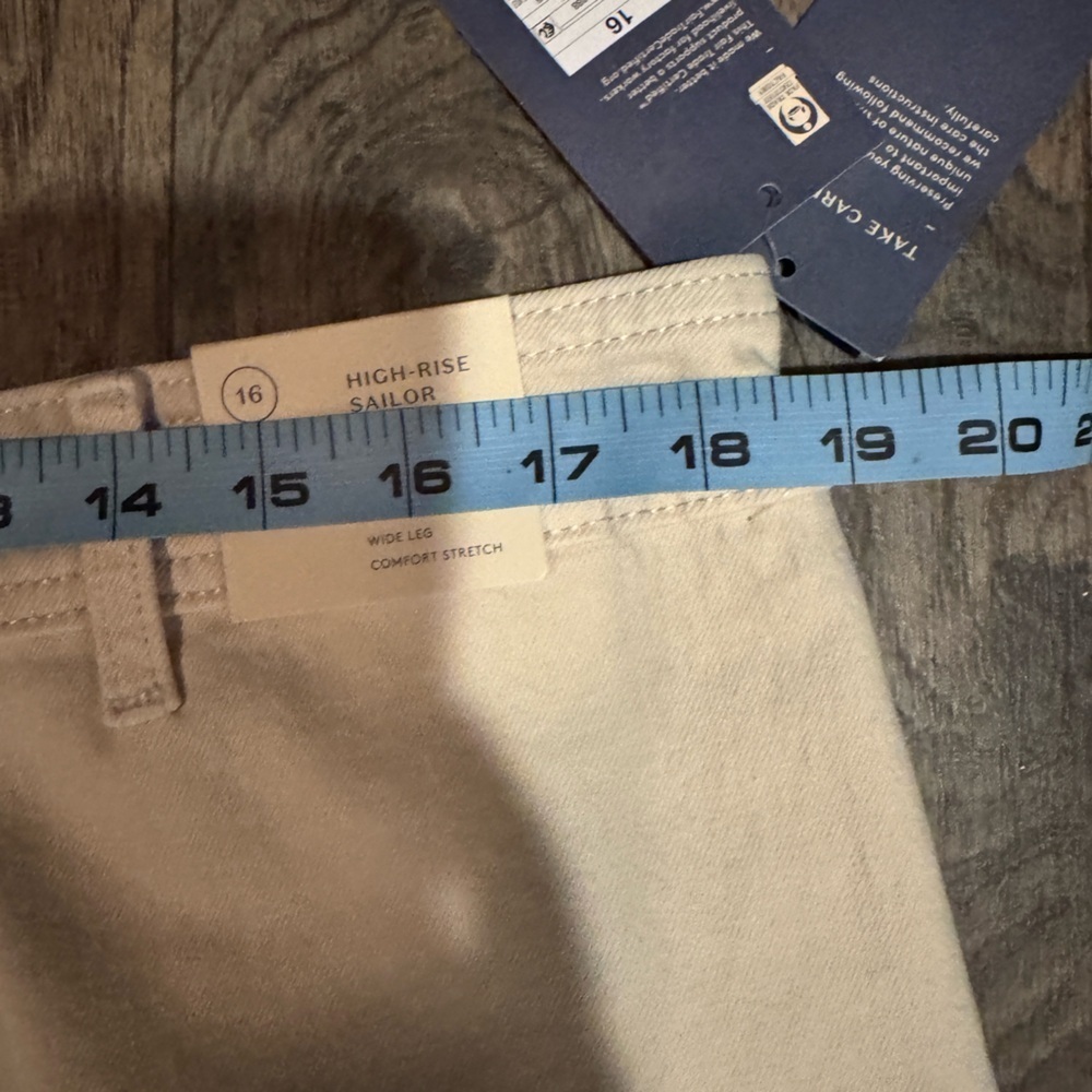 Universal Thread NWT Cream Wide-Leg Sailor Pants Sz 16 - Picture 8 of 8